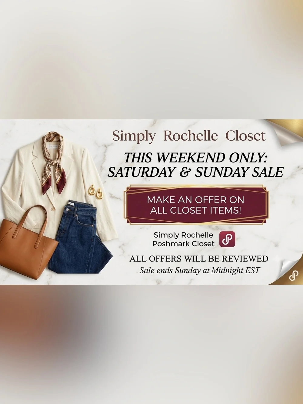 Last day for the weekend sale for my closet